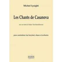 Les Chants De Casanova Pour Contre-ténor, Choeur Mixte Et Orchestre (materiel)