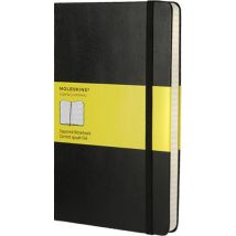 Carnet Quadrille - Grand Format - Couverture Rigide Noire - Moleskine