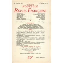 La Nouvelle Revue Francaise T.49