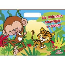 Les Animaux Sauvages À Colorier Avec Stickers
