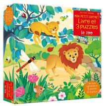 Le Zoo : Livre Et 3 Puzzles