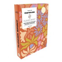 Mon Kit Canevas : Flower Spirit - Canevas À Broder Pour Une Déco Seventies
