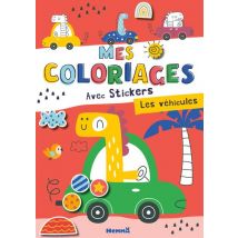Mes Coloriages Avec Stickers - Les Véhicules
