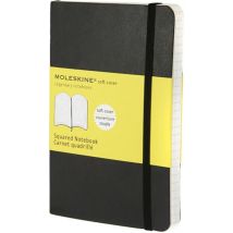 Carnet Quadrille - Format De Poche - Couverture Souple Noire - Moleskine