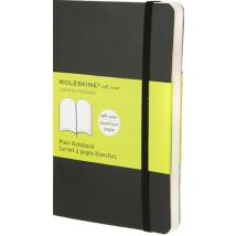 Carnet Blanc - Format De Poche - Couverture Souple Noire - Moleskine