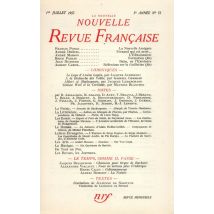 La Nouvelle Revue Francaise T.55
