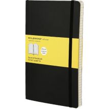 Carnet Quadrille - Grand Format - Couverture Souple Noire - Moleskine