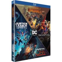 Justice League - 4 Films : Dark : Apokolips War + Justice League Vs The Fatal Five + Injustice + Warworld