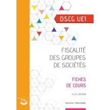 Fiscalité Des Groupes De Sociétés - Fiches De Cours : Ue 1 Du Dscg