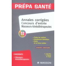 Annales Corrigées - Concours D'Entrée Masseurs-kinésithérapeutes