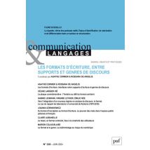 Les Formats D'Écriture, Entre Supports Et Generes De Discours (édition 2024)