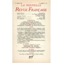 La Nouvelle Revue Francaise T.75