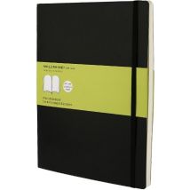Carnet Blanc - Tres Grand Format - Couverture Souple Noire - Moleskine