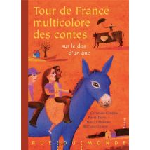 Tour De France Multicolore Des Contes Sur Le Dos D'Un Âne