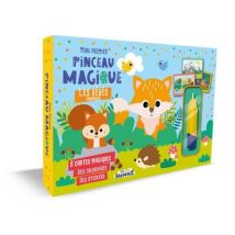 Mon P'Tit Hemma - Mon Premier Pinceau Magique - Les Bebes Animaux - 8 Cartes Magiques - Des Coloriag