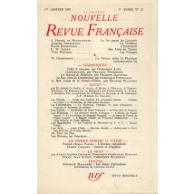 La Nouvelle Revue Francaise T.73
