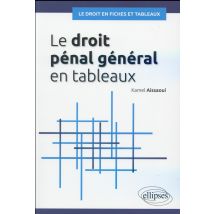 Le Droit Pénal Général En Fiches Et En Tableaux
