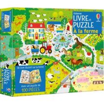 Livre Et Puzzle : À La Ferme