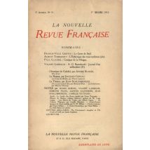 La Nouvelle Revue Francaise T.51