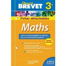 Objectif Brevet - Mathématiques - 3ème - Fiches Détachables
