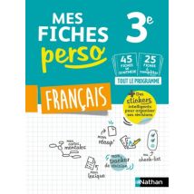 Mes Fiches Perso : Français - 3e (édition 2019)