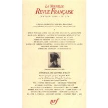 La Nouvelle Revue Francaise N.576 - Hommage Aux Lettres D'Haïti