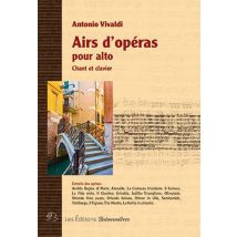 Airs D'Opéra Pour Alto - Chant Et Clavier