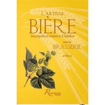 L'Article Bière - Brasserie - Encyclopédie De Diderot & D'Alembert