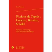 Fictions De L'Après : J. M. Coetzee, I. Kertész, W. G. Sebald : Temps Et Contretemps De La Conscience Historique