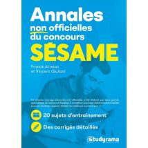 Annales Non Officielles Du Concours Sesame