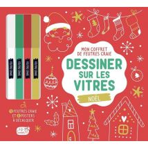Mon Coffret De Feutres Craie : Dessiner Sur Les Vitres : Noël