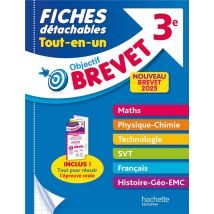 Objectif Brevet : Tout-en-un - 3e - Fiches Détachables