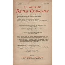 La Nouvelle Revue Francaise T.162