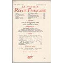 La Nouvelle Revue Francaise T.315