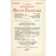 La Nouvelle Revue Francaise T.22