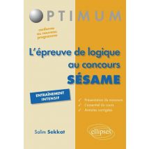L'Épreuve De Logique Au Concours Sesame