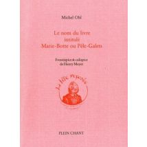Le Nom Du Livre Intitulé Marie-botte Ou Pèle-galets