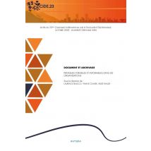Document Et Archivage : Pratiques Formelles Et Informelles Dans Les Organisations
