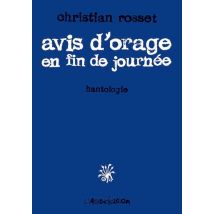 Avis D'Orage En Fin De Journée