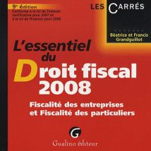 Essentiel Du Droit Fiscal (édition 2008)