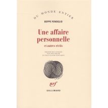 Une Affaire Personnelle Et Autres Récits