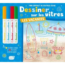 Mon Coffret De Feutres Craie : Dessiner Sur Les Vitres : Les Vacances