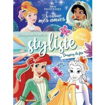 Disney Princesses - Je Colorie Mes Amies - Mon Grand Carnet De Styliste - Dressing De Fête - Avec Stickers