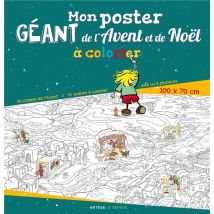Mon Poster Géant De L'Avent Et De Noël À Colorier