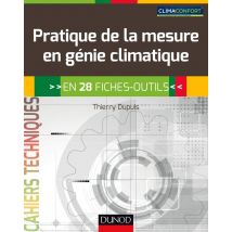 Pratique De La Mesure En Génie Climatique - 33 Fiches-outils - - PAS DE MARQUE -