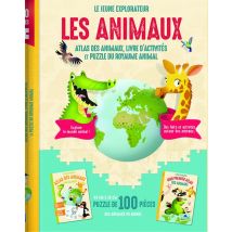 Les Animaux : Atlas Des Animaux, Livre D'Activités Et Puzzle Du Royaume Animal