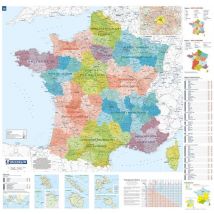 Cartes Murales - France Administrative (plastifie - Sous Gaine)