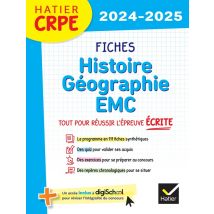 Crpe - Fiches D'Histoire Géographie Emc - Tout Pour Réussir L'Épreuve Écrite (édition 2024/2025)