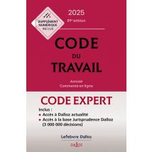 Code Dalloz Expert Travail (édition 2025)