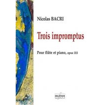 Trois Impromptus Pour Flûte Et Piano